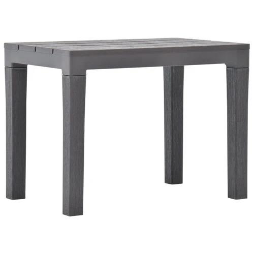 vidaXL Garden Table with 2 Benches Plastic White -  from vidaXL