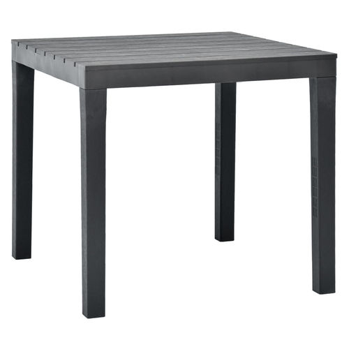 vidaXL Garden Table with 2 Benches Plastic White -  from vidaXL
