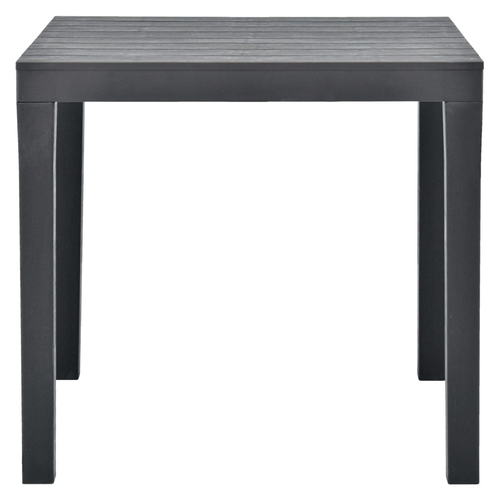 vidaXL Garden Table with 2 Benches Plastic White -  from vidaXL