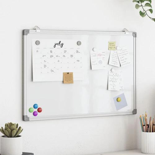 VidaXL Magnetic Whiteboard 40x30x1.7 cm Aluminium Frame Magnetic Surface For Home And Office by vidaXL
