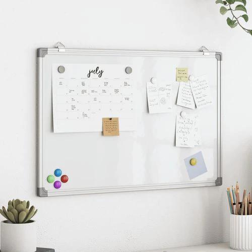 VidaXL Magnetic Whiteboard 40x30x1.7 cm Aluminium Frame Magnetic Surface For Home And Office by vidaXL