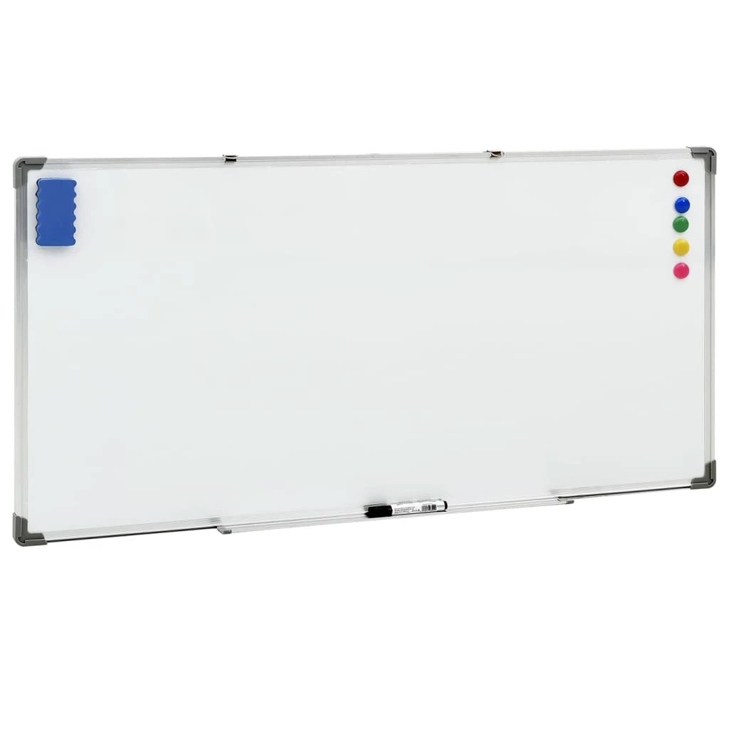 vidaXL vidaXL Magnetic Whiteboard 110x60 cm Steel Lacquer Coated Surface For Home Office And Classroom - Uncategorized Whiteboard