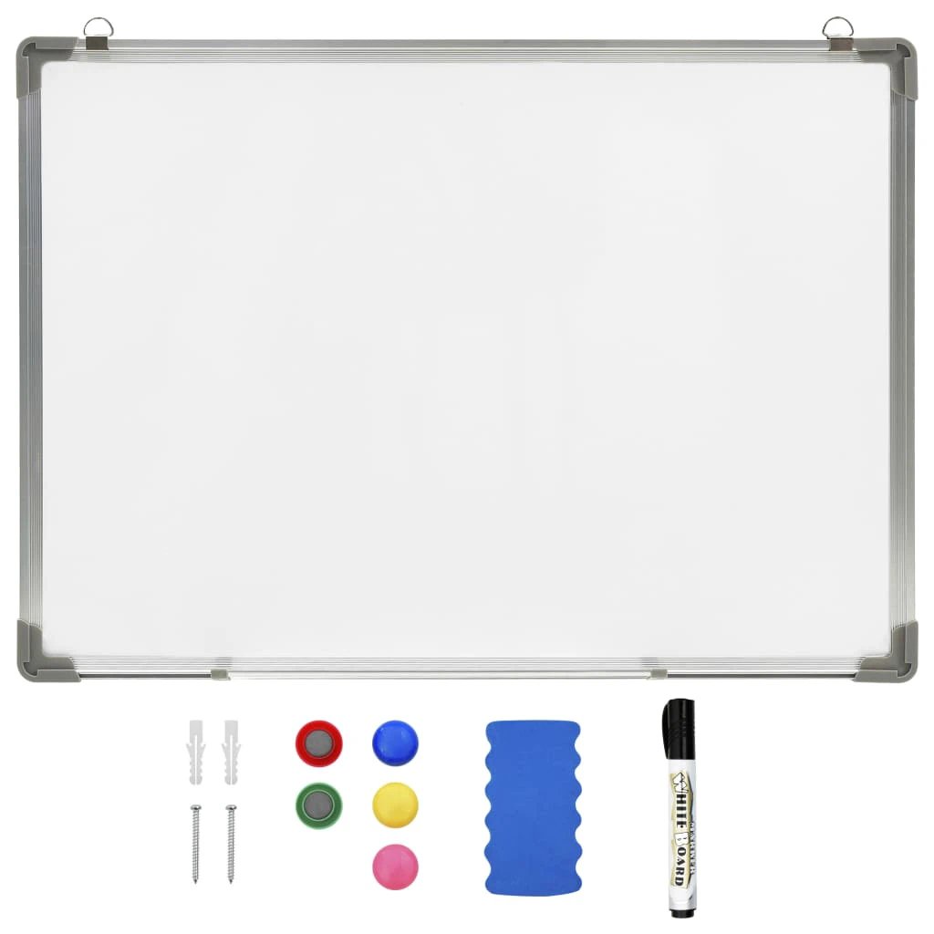 vidaXL Magnetic Whiteboard 110x60 cm Steel Lacquer Coated Surface For Home Office And Classroom by vidaXL
