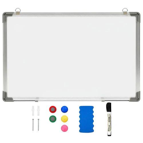 vidaXL vidaXL Magnetic Whiteboard 110x60 cm Steel Lacquer Coated Surface For Home Office And Classroom - Uncategorized Whiteboard