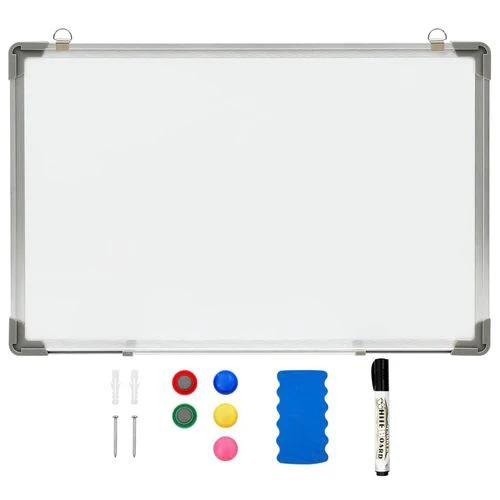 vidaXL Magnetic Whiteboard 110x60 cm Steel Lacquer Coated Surface For Home Office And Classroom by vidaXL