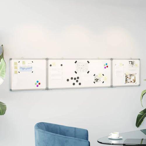 VidaXL Whiteboard 160x40x1.7cm Magnetic Office by vidaXL
