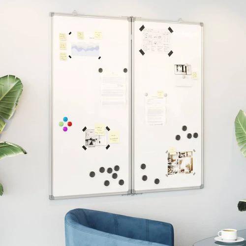 vidaXL Whiteboard 80x80x1.7 cm Magnetic For Home by vidaXL