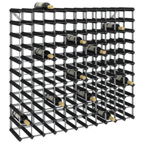 vidaXL Wine Rack for 12 Bottles Black Solid Pine Wood by vidaXL