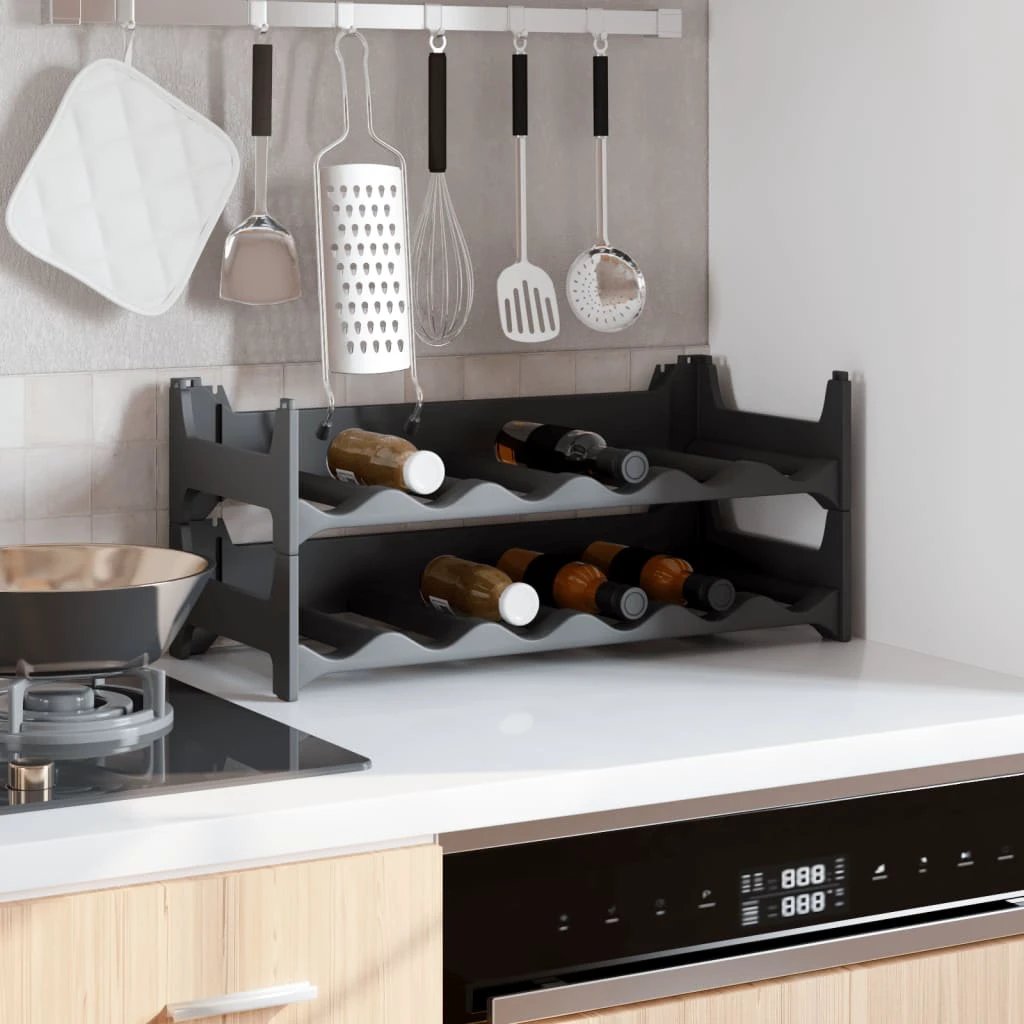 vidaXL Wine Rack for 36 Bottles PP Stackable by vidaXL