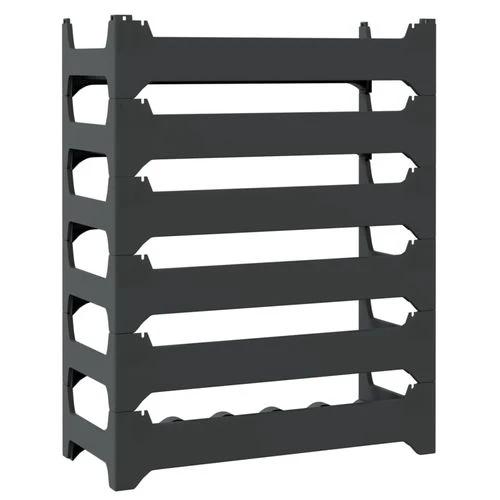 vidaXL Wine Rack for 36 Bottles PP Stackable by vidaXL