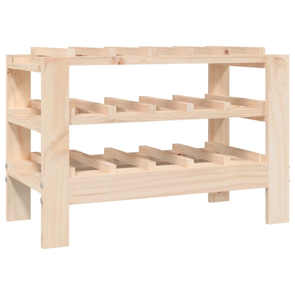 vidaXL Wine Rack 109.5x30x107.5 cm Solid Wood Pine by vidaXL