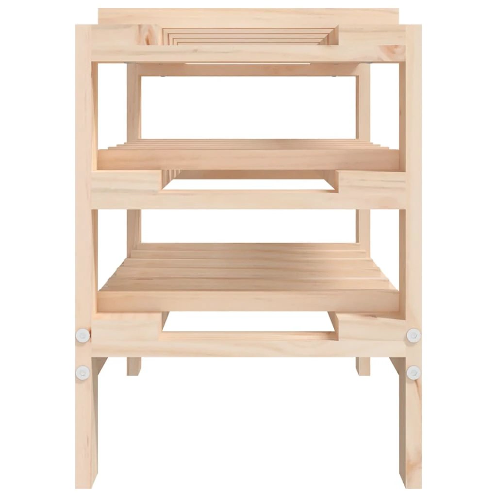 vidaXL Wine Rack 109.5x30x107.5 cm Solid Wood Pine by vidaXL