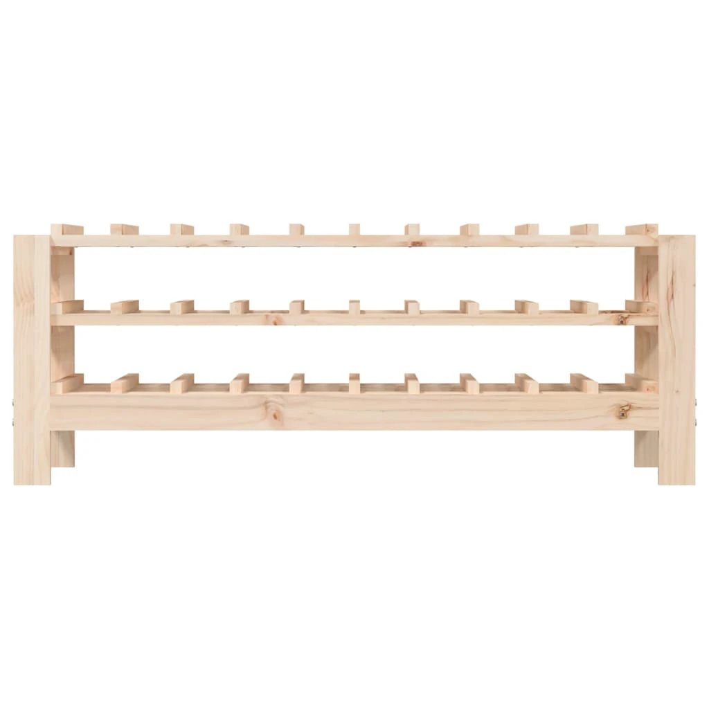 vidaXL Wine Rack 109.5x30x107.5 cm Solid Wood Pine - Wine Rack
