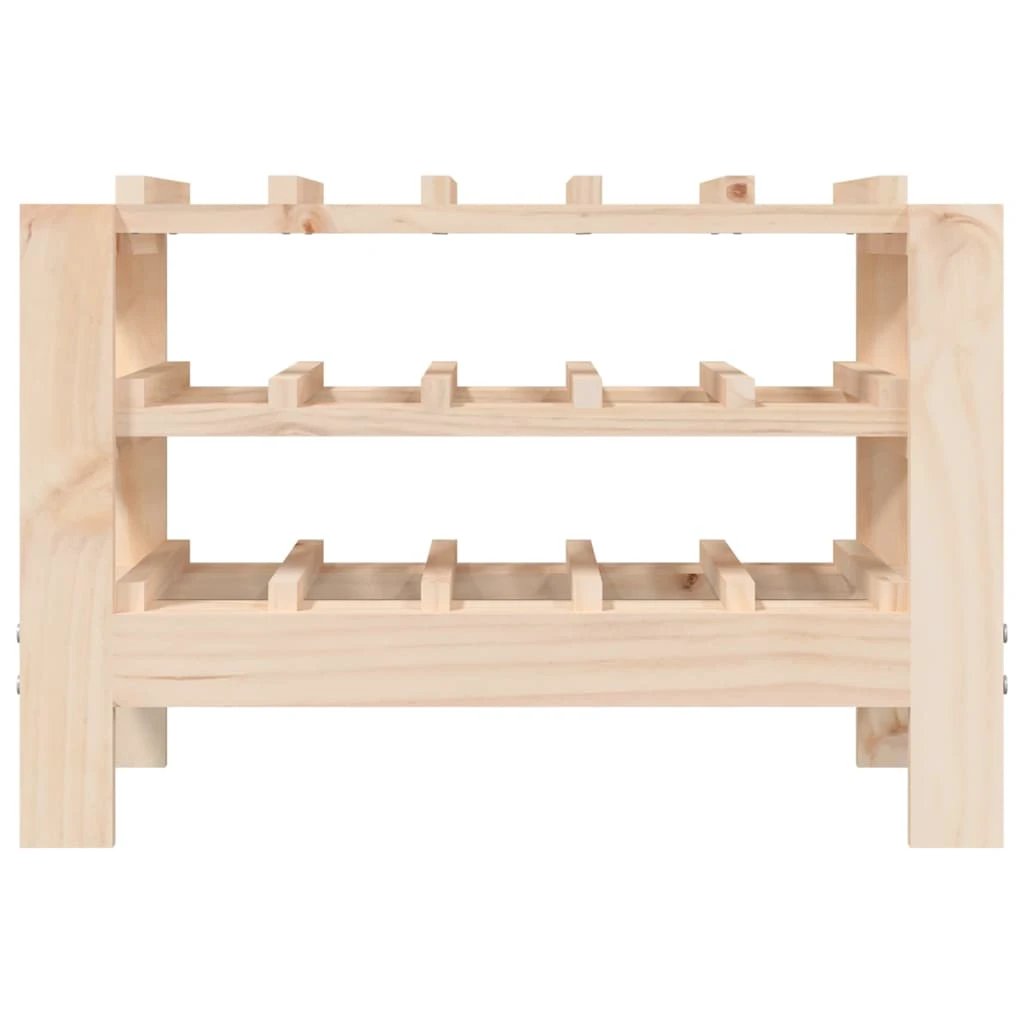 vidaXL Wine Rack 109.5x30x107.5 cm Solid Wood Pine by vidaXL