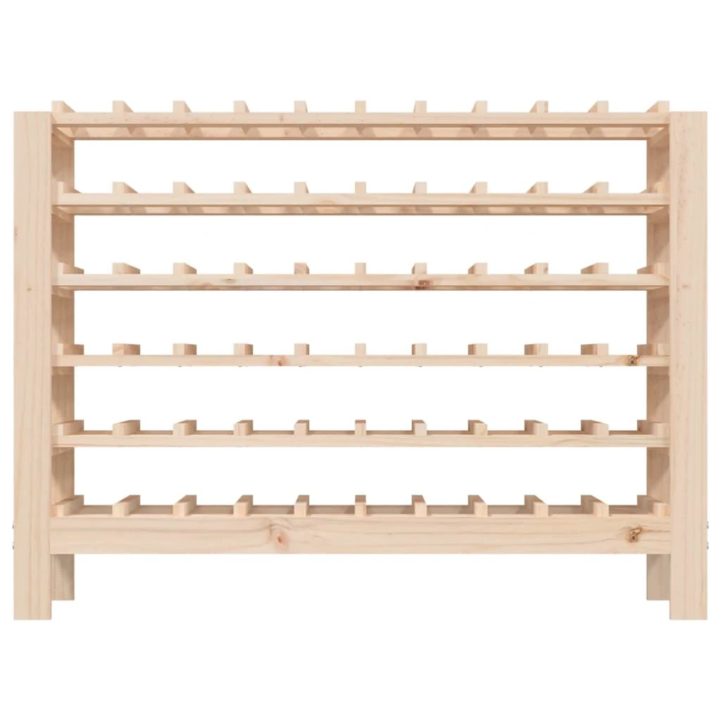 vidaXL Wine Rack 109.5x30x107.5 cm Solid Wood Pine - Wine Rack