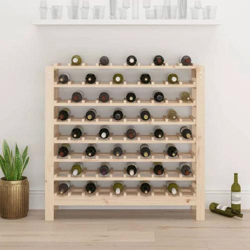 vidaXL Wine Rack 109.5x30x107.5 cm Solid Wood Pine - Wine Rack