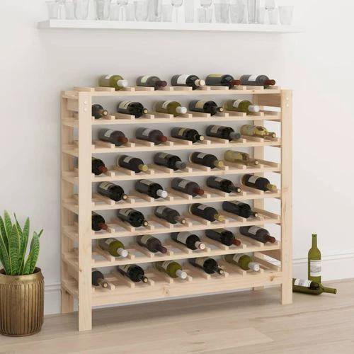 vidaXL Wine Rack 109.5x30x107.5 cm Solid Wood Pine - Wine Rack