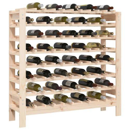 vidaXL Wine Rack 109.5x30x107.5 cm Solid Wood Pine - Wine Rack