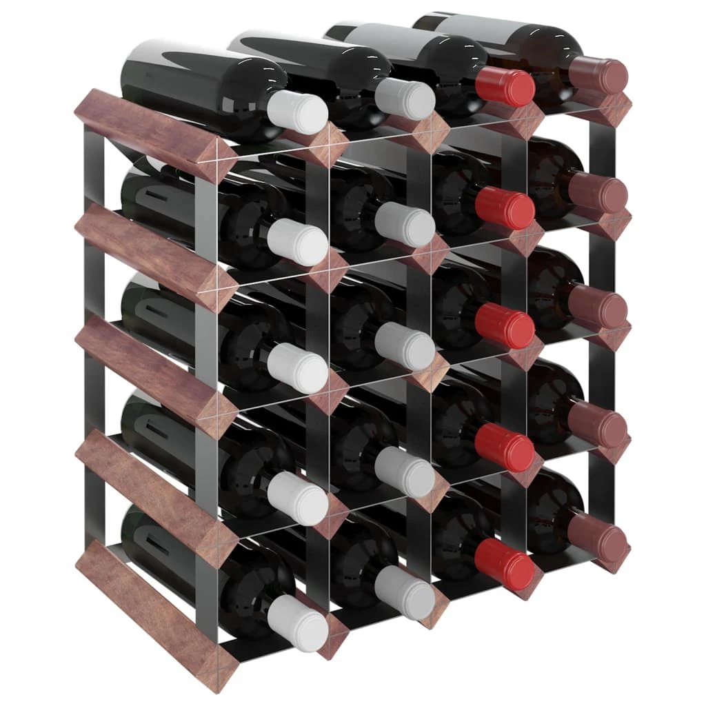 vidaXL Wine Rack for 12 Bottles Brown Solid Wood Pine by vidaXL