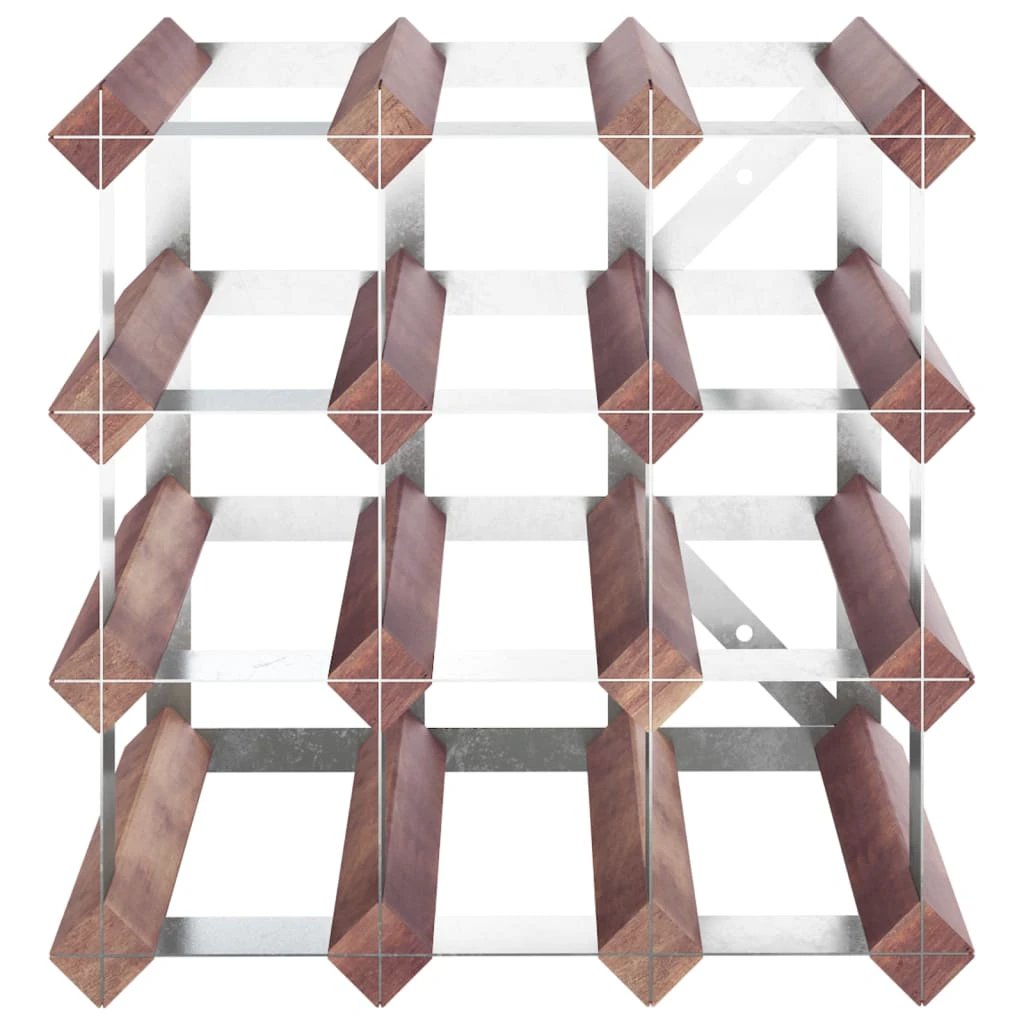 vidaXL Wine Rack for 12 Bottles Brown Solid Wood Pine by vidaXL