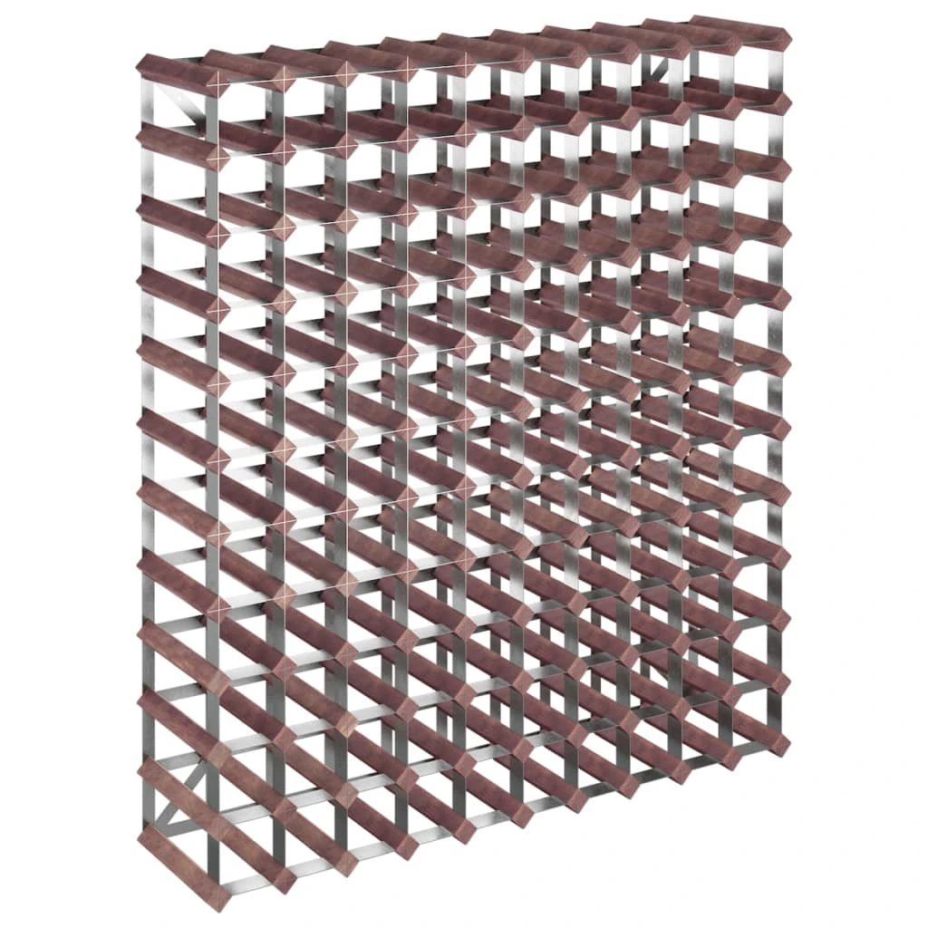 vidaXL Wine Rack for 12 Bottles Brown Solid Wood Pine - Wine Rack