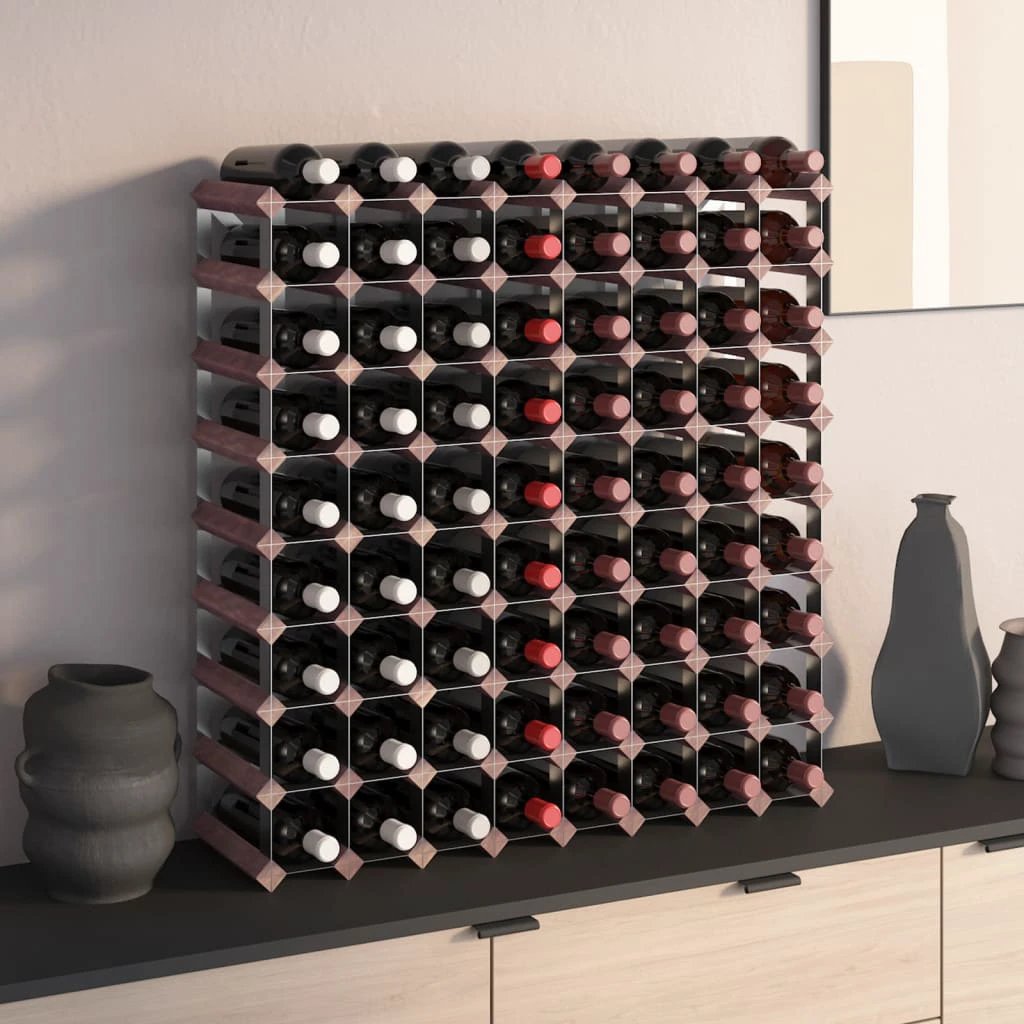 vidaXL Wine Rack for 12 Bottles Brown Solid Wood Pine - Wine Rack