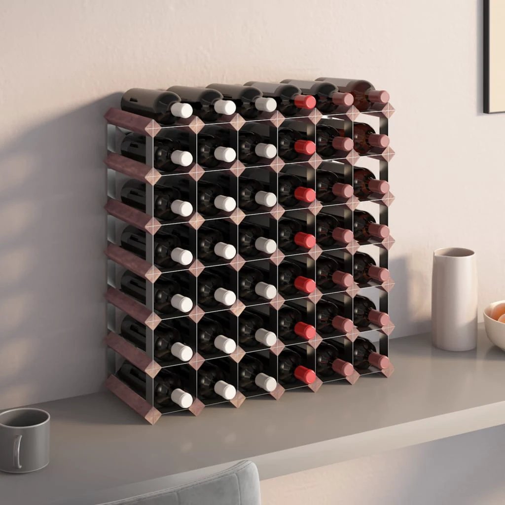 vidaXL Wine Rack for 12 Bottles Brown Solid Wood Pine - Wine Rack