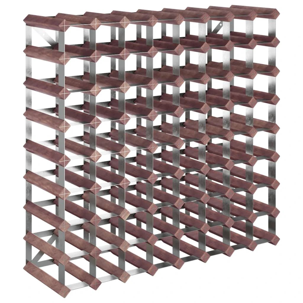vidaXL Wine Rack for 12 Bottles Brown Solid Wood Pine - Wine Rack