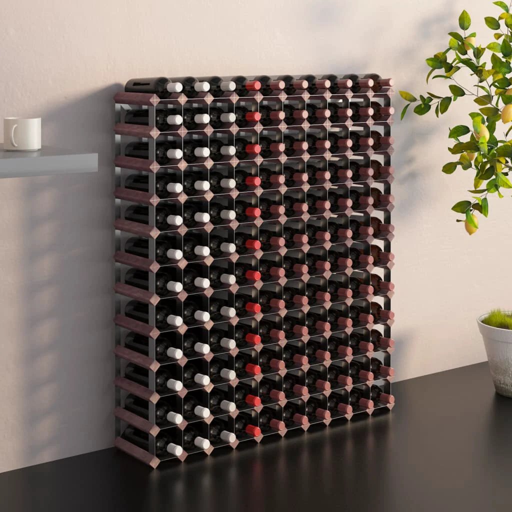 vidaXL Wine Rack for 12 Bottles Brown Solid Wood Pine - Wine Rack