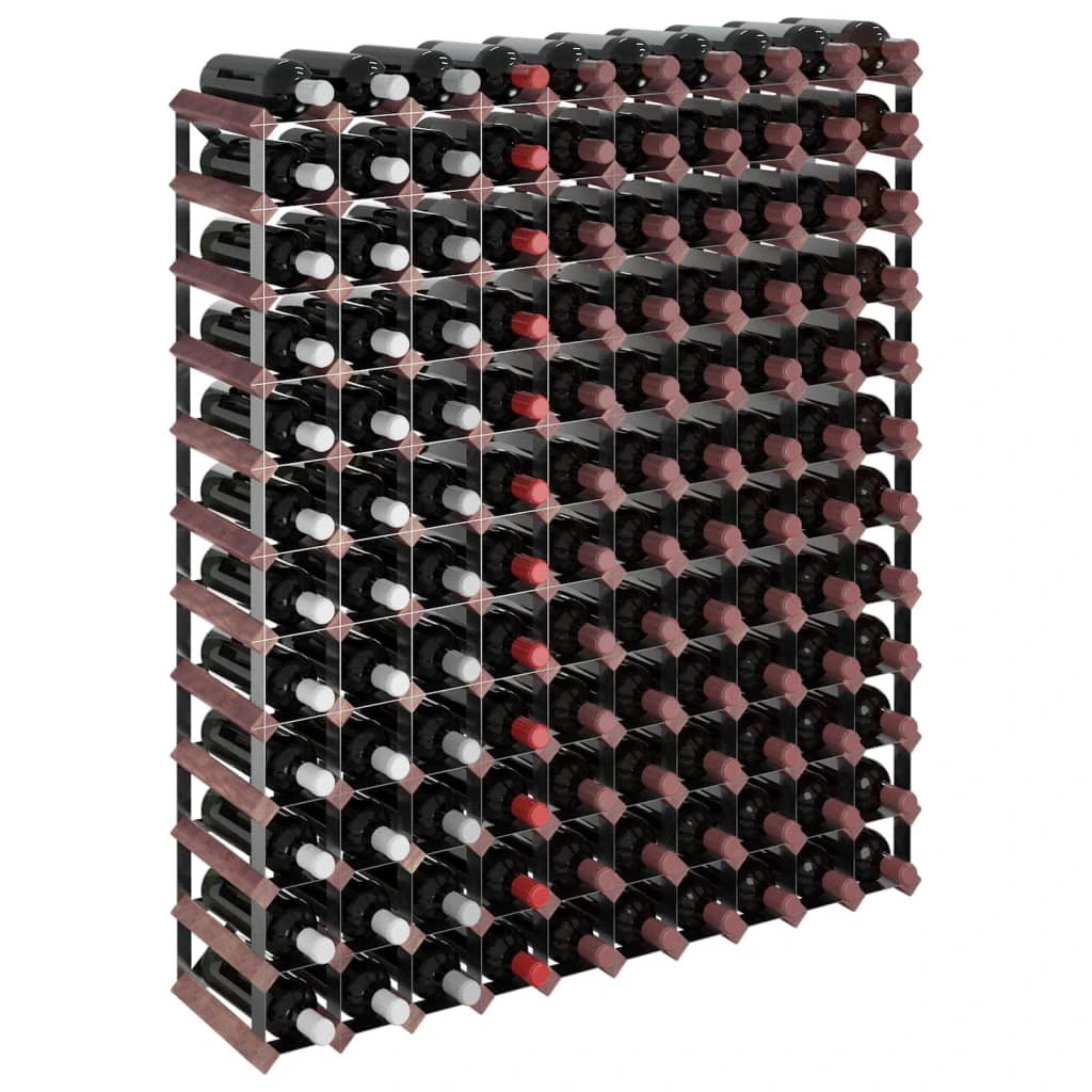 vidaXL Wine Rack for 12 Bottles Brown Solid Wood Pine - Wine Rack