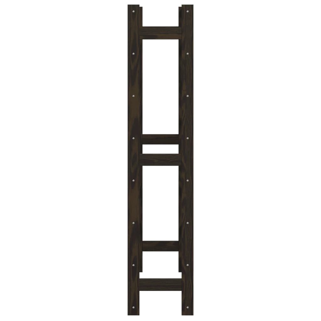 vidaXL Wine Rack for 12 Bottles Grey Solid Wood Pine by vidaXL