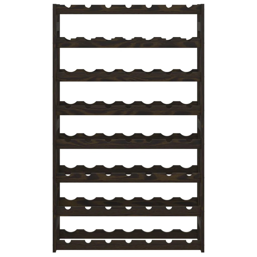 vidaXL Wine Rack for 12 Bottles Grey Solid Wood Pine by vidaXL