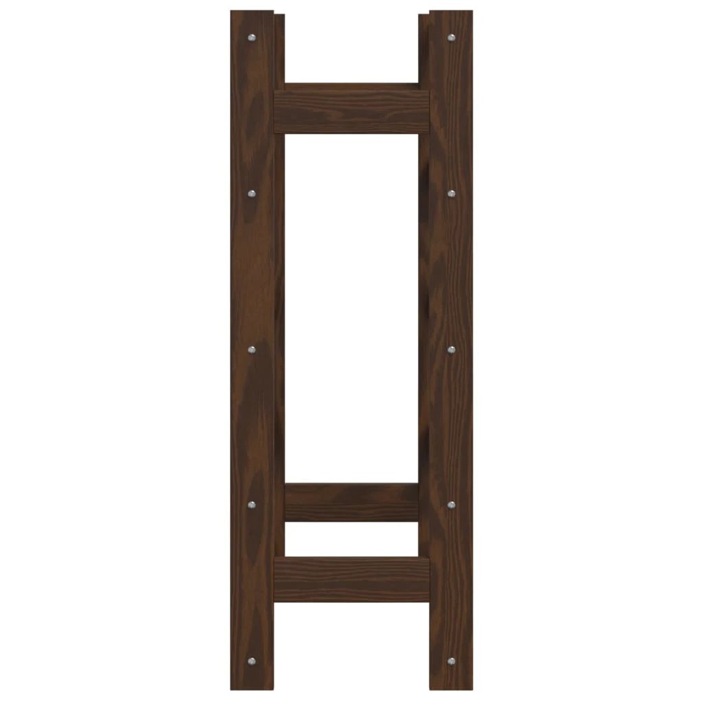 vidaXL vidaXL Wine Rack for 12 Bottles Grey Solid Wood Pine - Wine Rack
