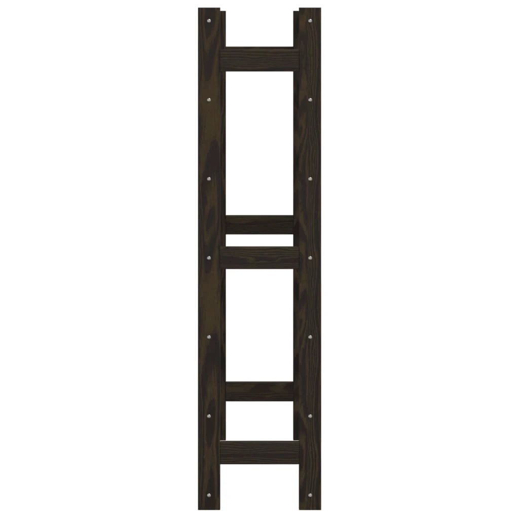 vidaXL vidaXL Wine Rack for 12 Bottles Grey Solid Wood Pine - Wine Rack