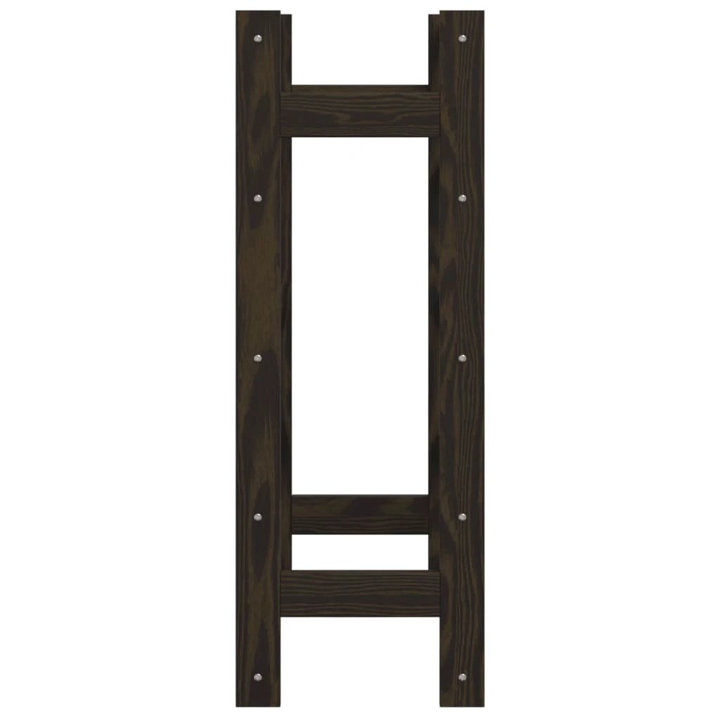 vidaXL vidaXL Wine Rack for 12 Bottles Grey Solid Wood Pine - Wine Rack