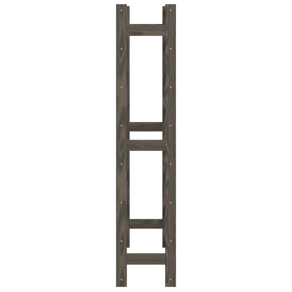 vidaXL vidaXL Wine Rack for 12 Bottles Grey Solid Wood Pine - Wine Rack