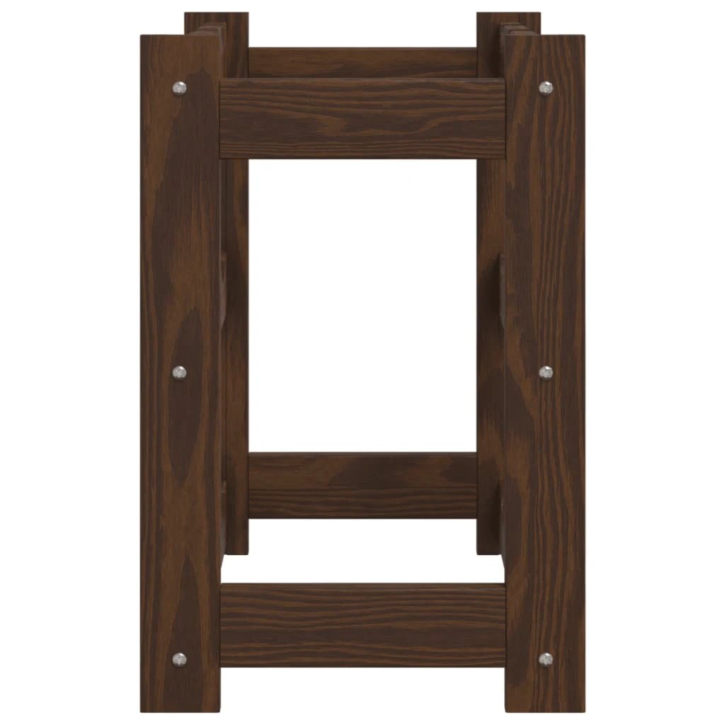 vidaXL Wine Rack for 12 Bottles Grey Solid Wood Pine by vidaXL