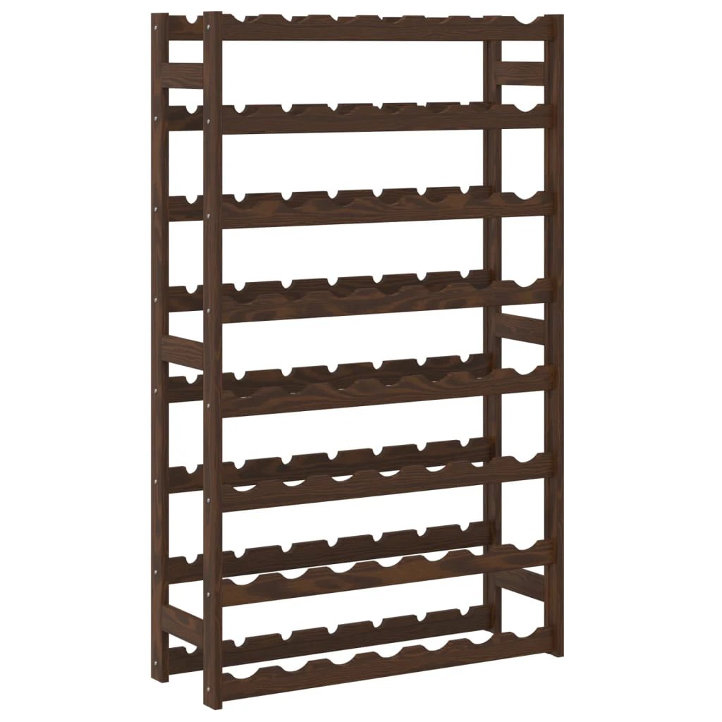 vidaXL vidaXL Wine Rack for 12 Bottles Grey Solid Wood Pine - Wine Rack