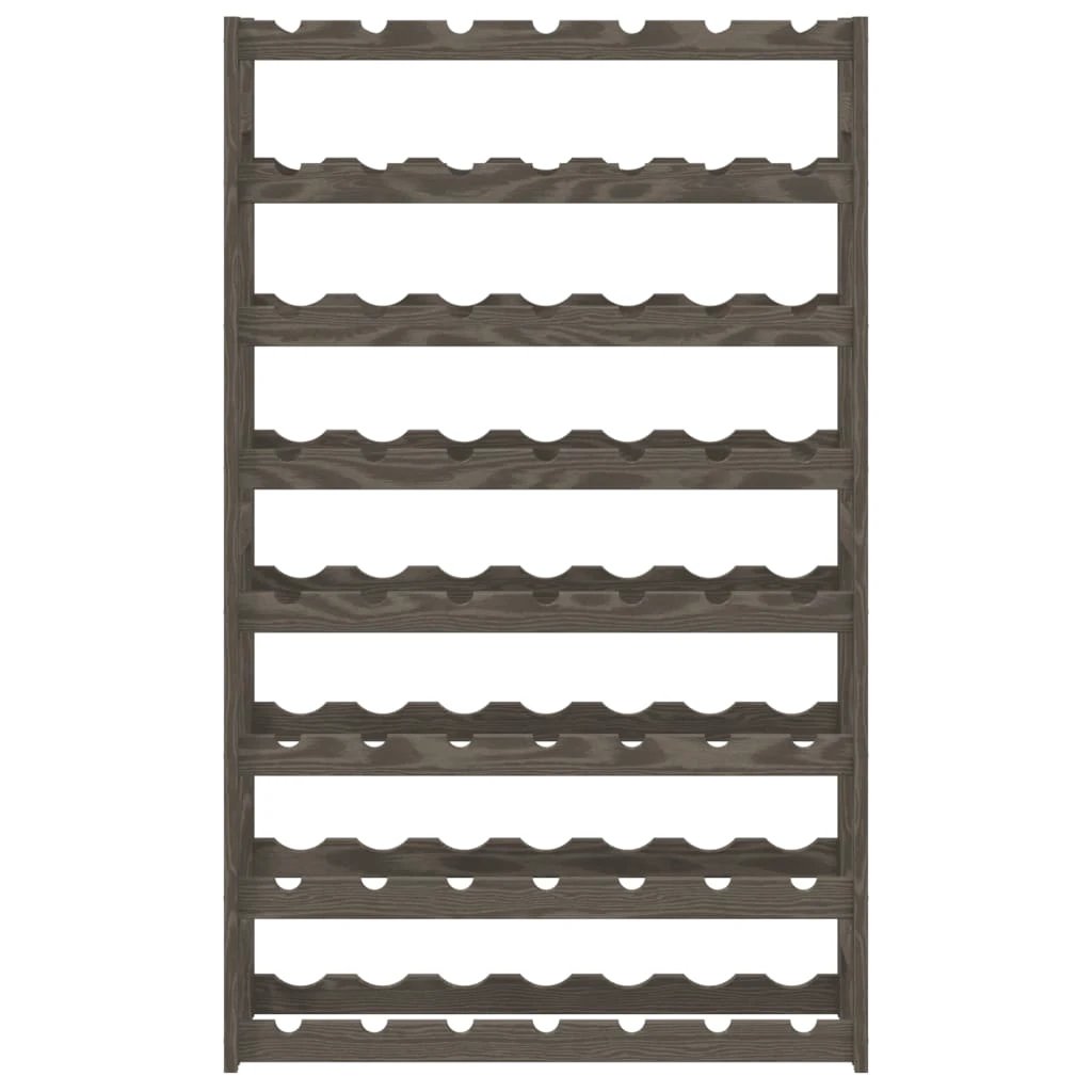vidaXL vidaXL Wine Rack for 12 Bottles Grey Solid Wood Pine - Wine Rack