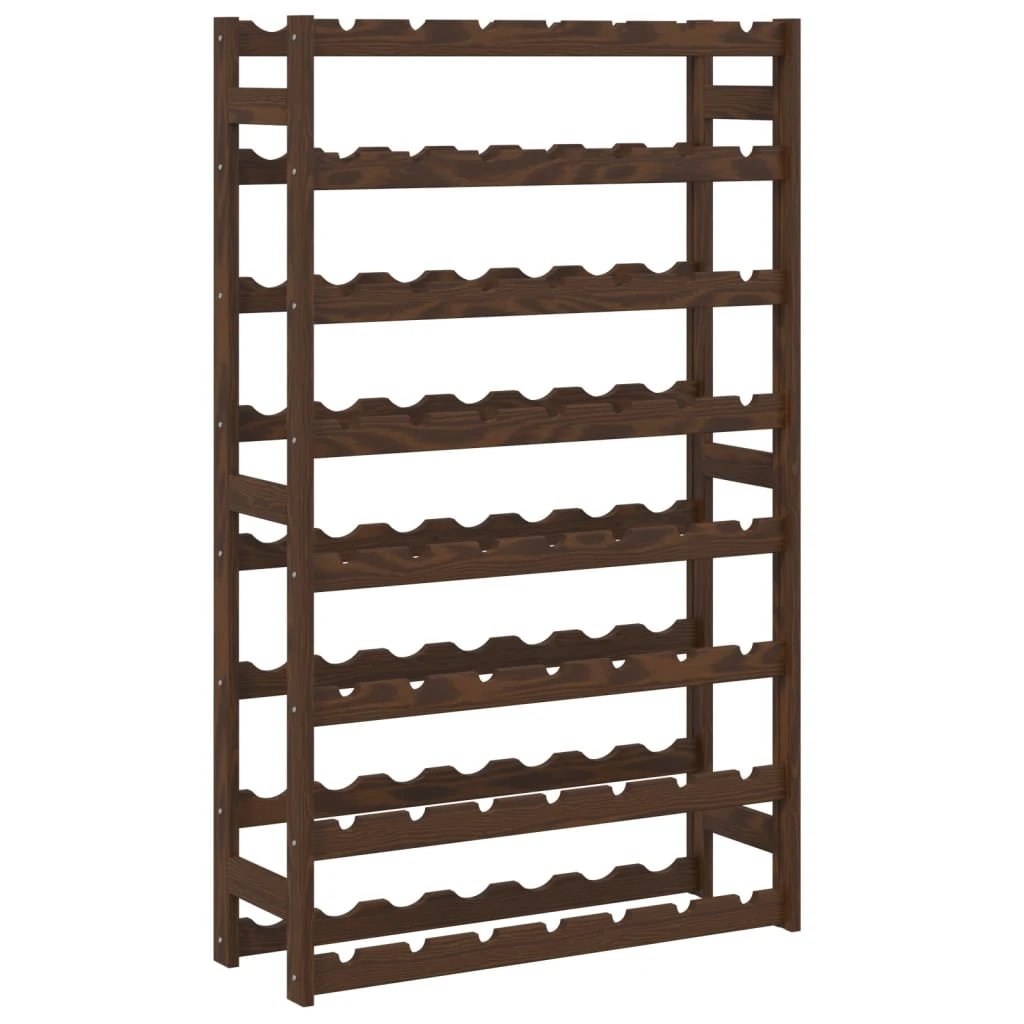 vidaXL vidaXL Wine Rack for 12 Bottles Grey Solid Wood Pine - Wine Rack