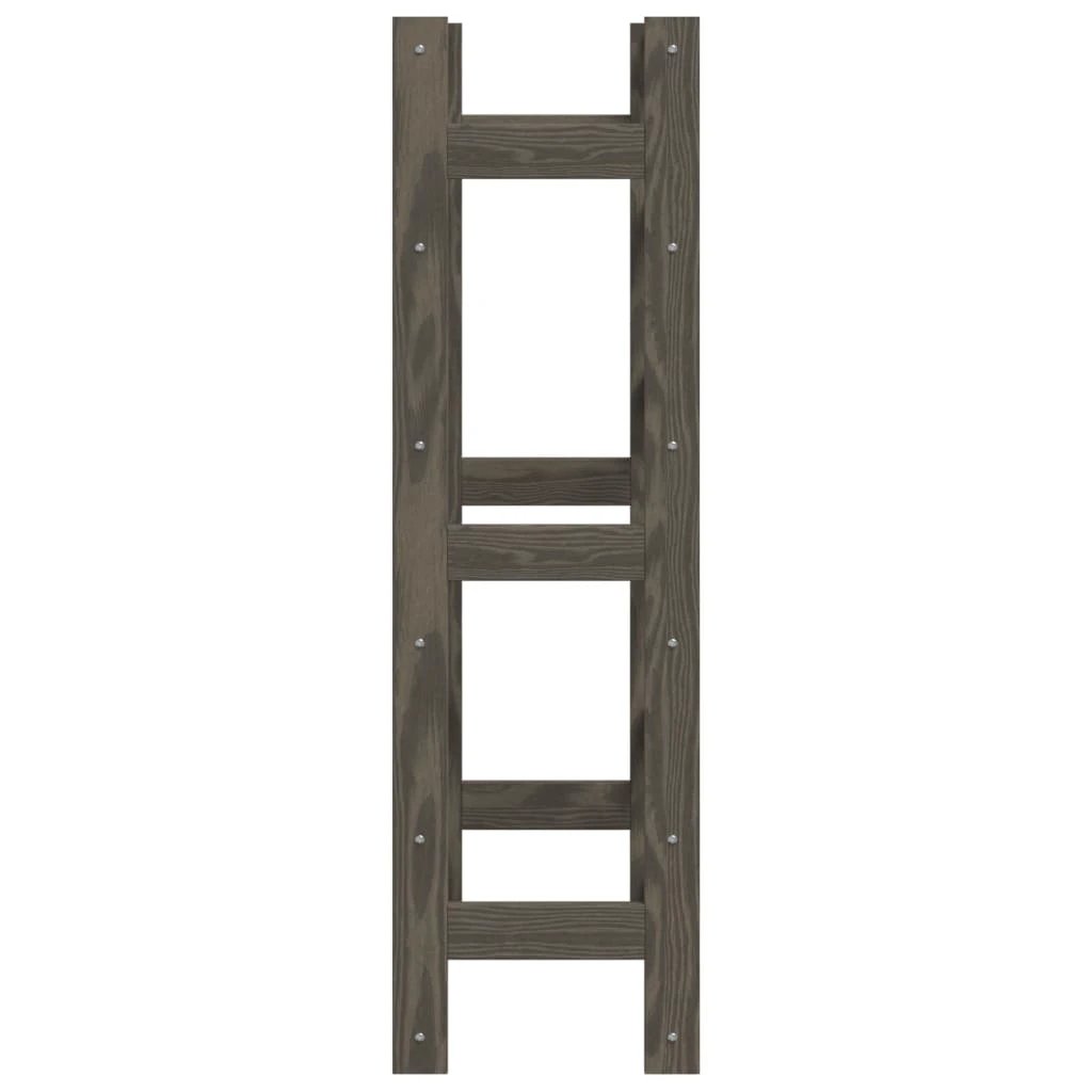 vidaXL vidaXL Wine Rack for 12 Bottles Grey Solid Wood Pine - Wine Rack