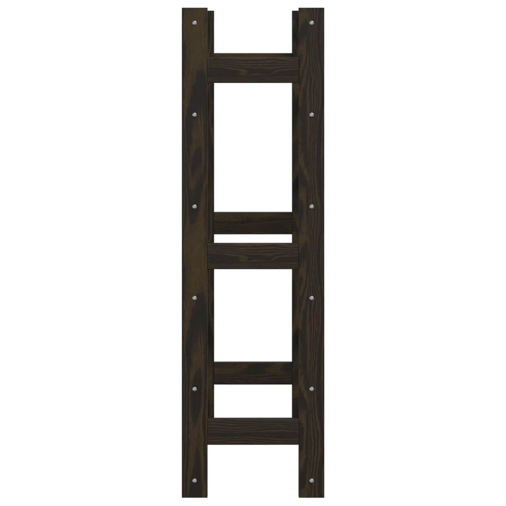vidaXL Wine Rack for 12 Bottles Grey Solid Wood Pine by vidaXL