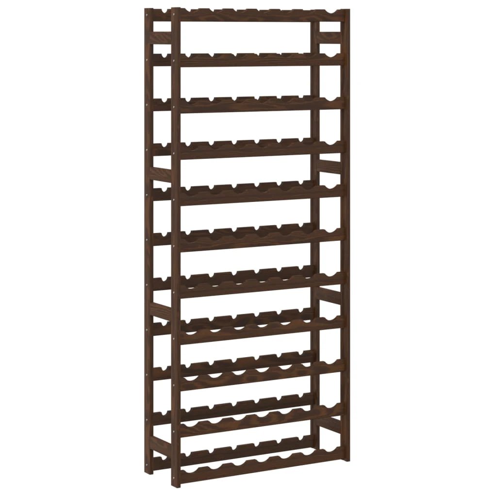 vidaXL vidaXL Wine Rack for 12 Bottles Grey Solid Wood Pine - Wine Rack