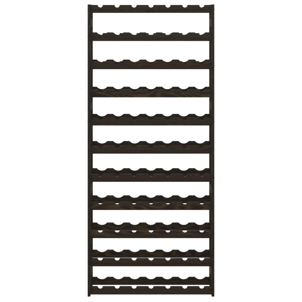vidaXL vidaXL Wine Rack for 12 Bottles Grey Solid Wood Pine - Wine Rack