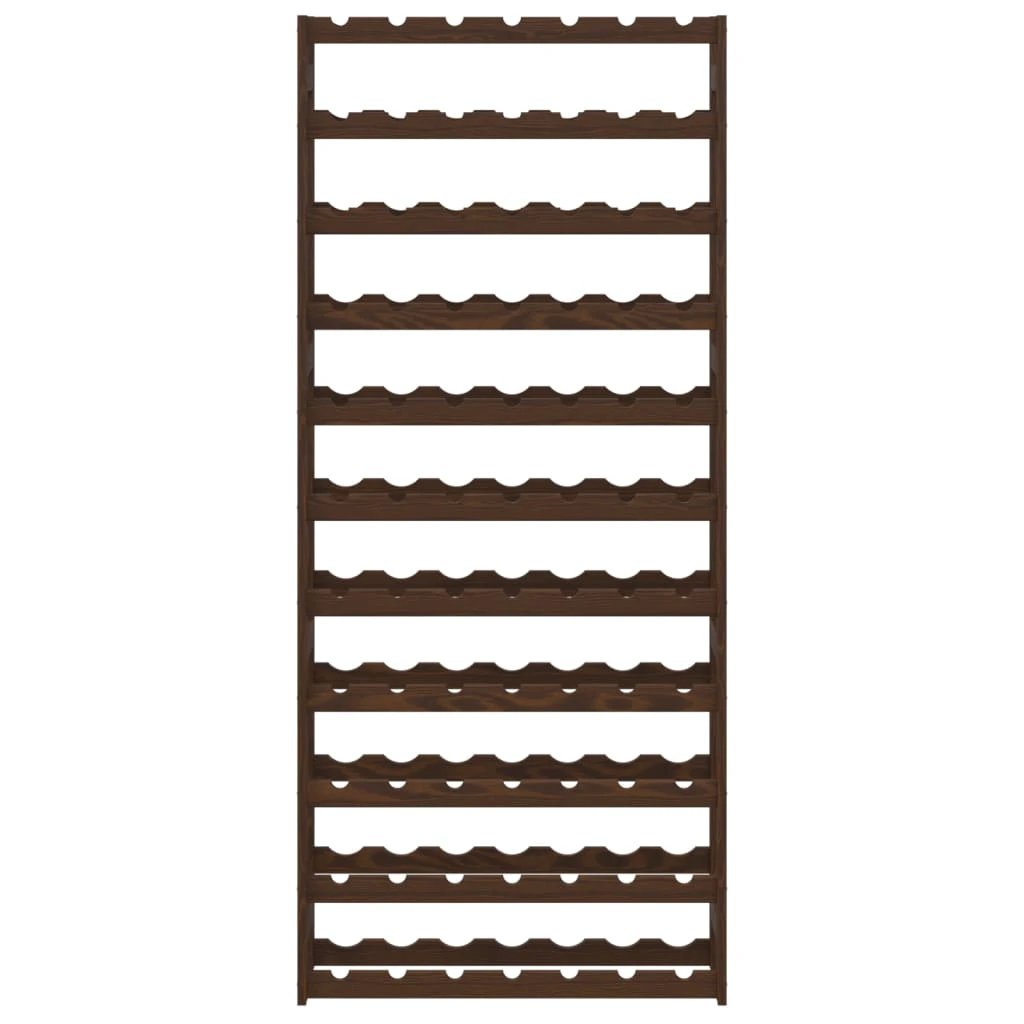 vidaXL vidaXL Wine Rack for 12 Bottles Grey Solid Wood Pine - Wine Rack