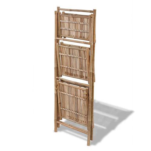3-Tier Folding Bamboo Plant Rack by vidaXL