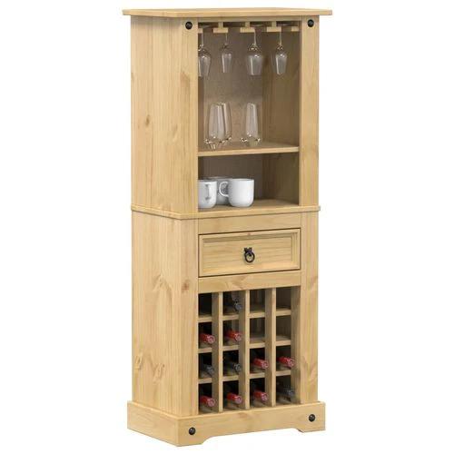 vidaXL Wine Rack Corona 56x35x120 cm Solid Wood Pine by vidaXL