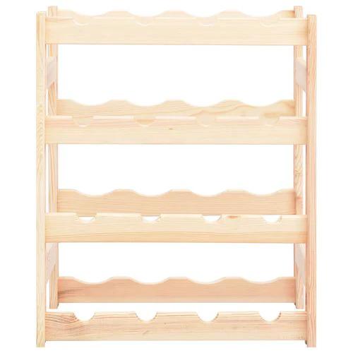 vidaXL Wine Rack for 16 Bottles Pinewood - Wine Rack