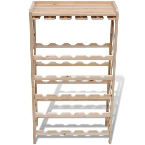 Wine Rack for 25 Bottles Solid Fir Wood by vidaXL