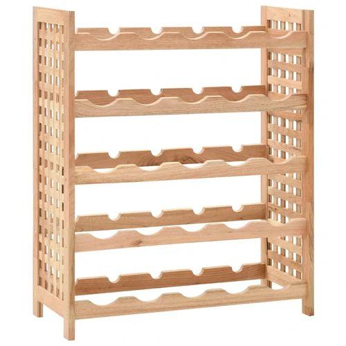 vidaXL Wine Rack for 25 Bottles Solid Walnut Wood 63x25x73 cm - Wine Rack